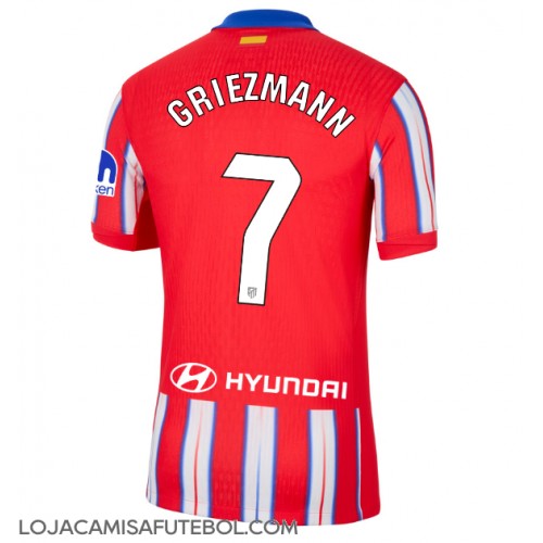 Camisa de Futebol Atletico Madrid Antoine Griezmann #7 Equipamento Principal 2024-25 Manga Curta